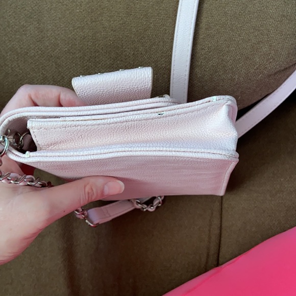 Betsey Johnson Light Pink Bow Shoulder Crossbody Bag Purse Wallet - Picture 9 of 17